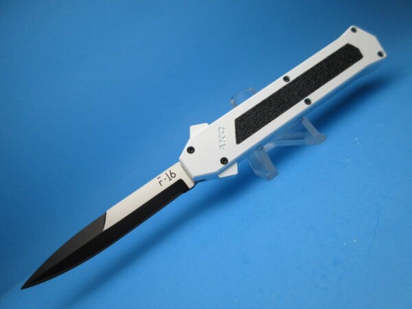 AKC F-16 White Handle Two-Tone Bayonet