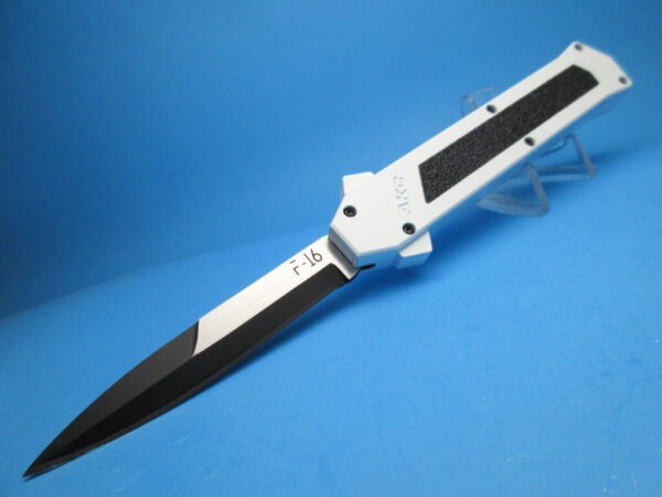 AKC F-16 White Handle Two-Tone Bayonet