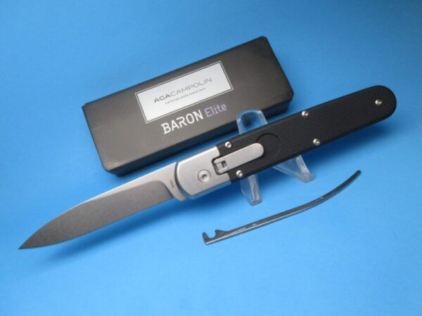 Baron Elite Stonewash Switchblade Knife