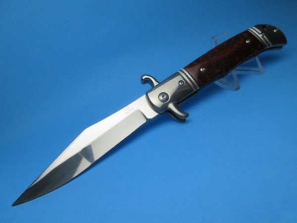 Snakewood Czech Bolster Fired Auto Switchblade