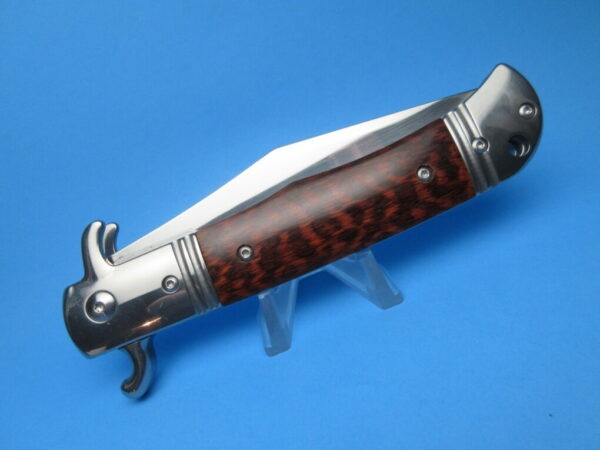 Snakewood Czech Bolster Fired Auto Switchblade