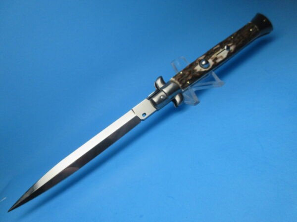 Frank Beltrame 11" Stag Horn Dagger Switchblade
