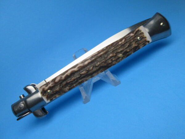 Frank Beltrame 11" Stag Horn Dagger Switchblade