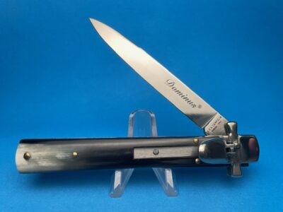 AGA Brazilian Horn "Dominus" Leverlock Switchblade