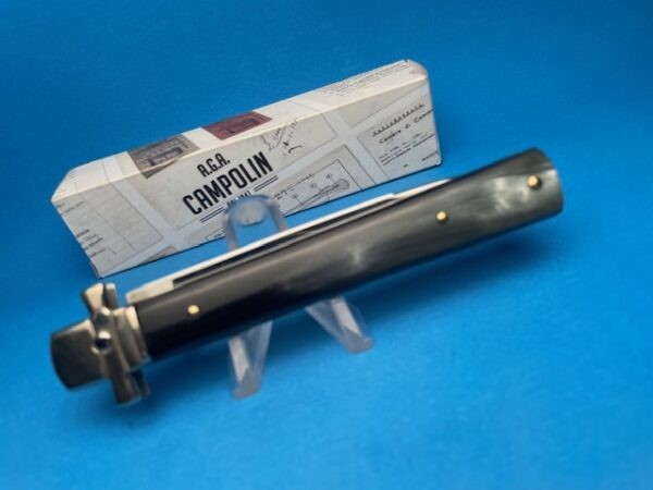 AGA Brazilian Horn "Dominus" Leverlock Switchblade