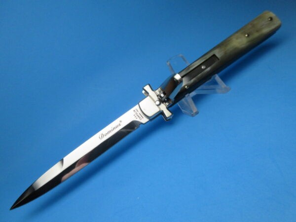 AGA Brazilian Horn "Dominus" Leverlock Switchblade