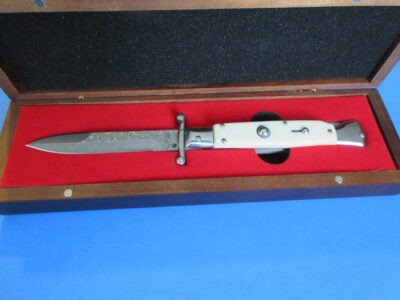 9'' AKC Imit. Ivory Damascus Bayonet Swinguard