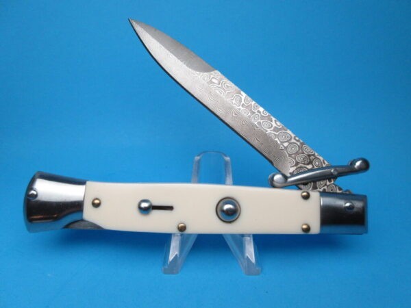 9'' AKC Imit. Ivory Damascus Bayonet Swinguard
