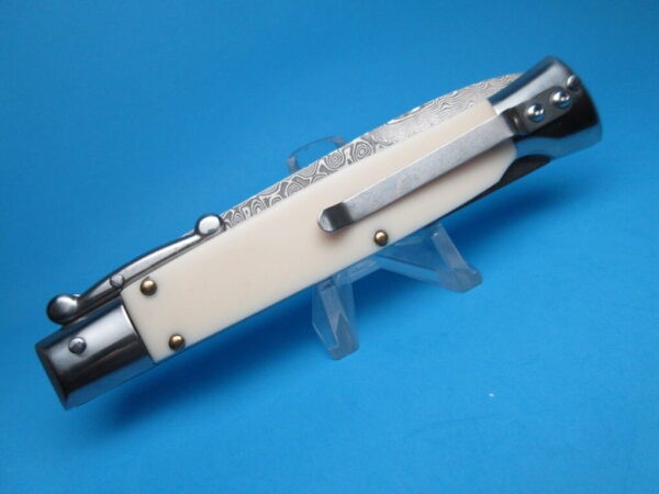 9'' AKC Imit. Ivory Damascus Bayonet Swinguard