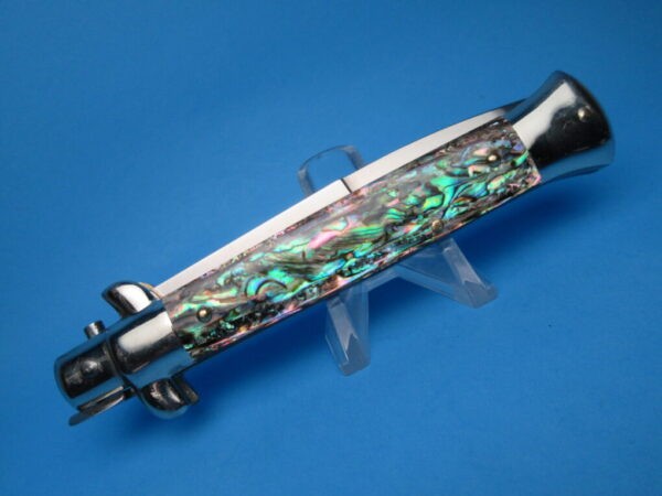 Frank Beltrame Picklock 9" Abalone Bayonet Switchblade