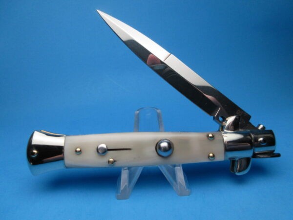 Frank Beltrame Picklock 9" Blonde Horn Bayonet Switchblade