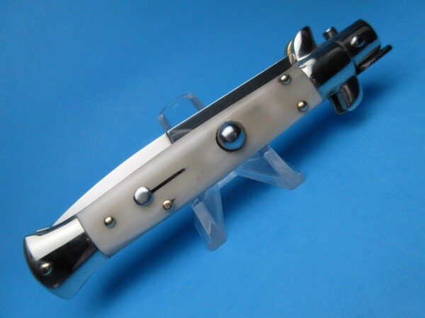 Frank Beltrame Picklock 9" Blonde Horn Bayonet Switchblade