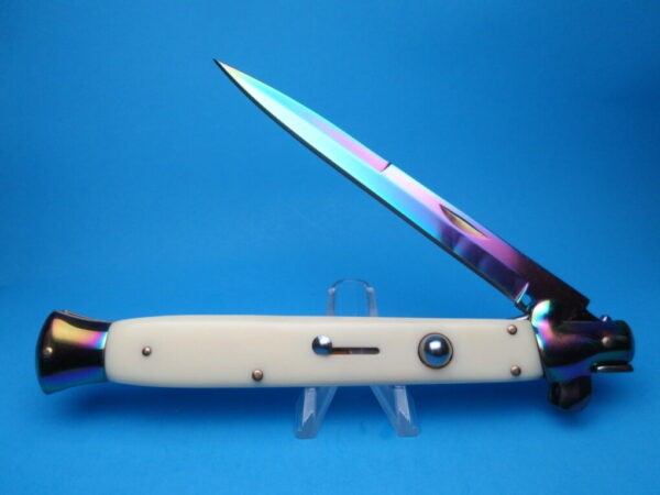 Imitation Ivory Rainbow 12.5" Switchblade
