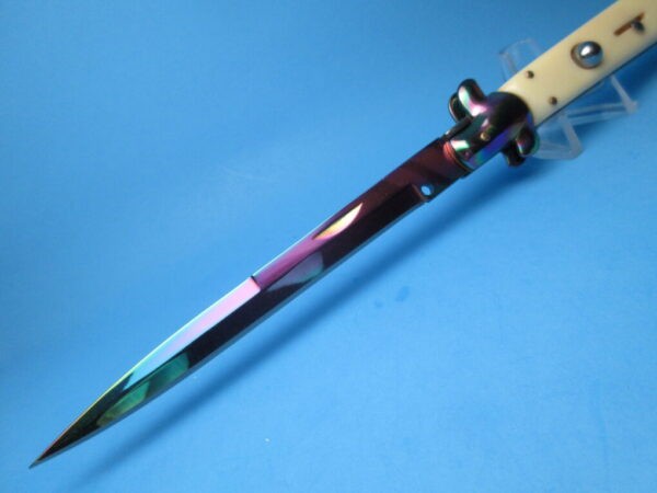 Imitation Ivory Rainbow 12.5" Switchblade