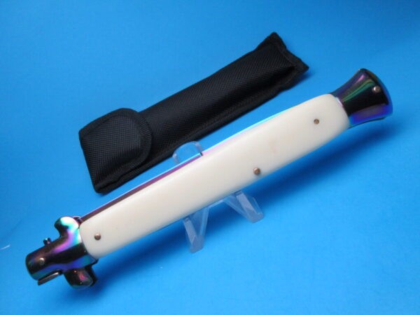 Imitation Ivory Rainbow 12.5" Switchblade