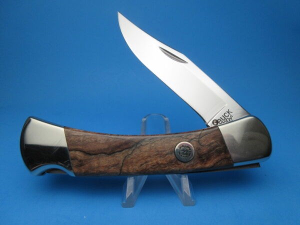 Custom Spalted Maple Buck 110 Automatic Conversion Knife