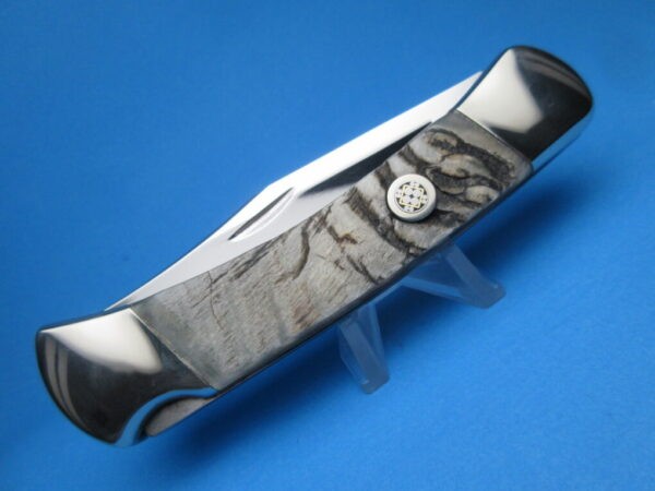Custom Buck Black Nepal Sheep 110 Automatic Conversion Knife