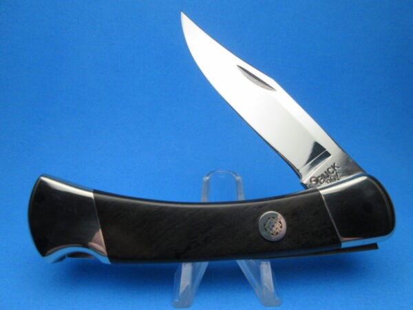 Custom Buck 110 Ebonywood Automatic Conversion Knife
