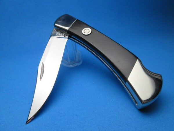Custom Buck 110 Ebonywood Automatic Conversion Knife