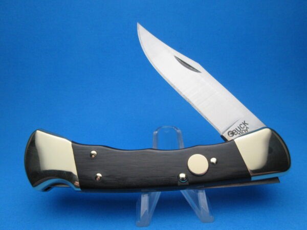 Buck 110 Automatic Conversion Knife Ebonywood W/ Finger Grooves