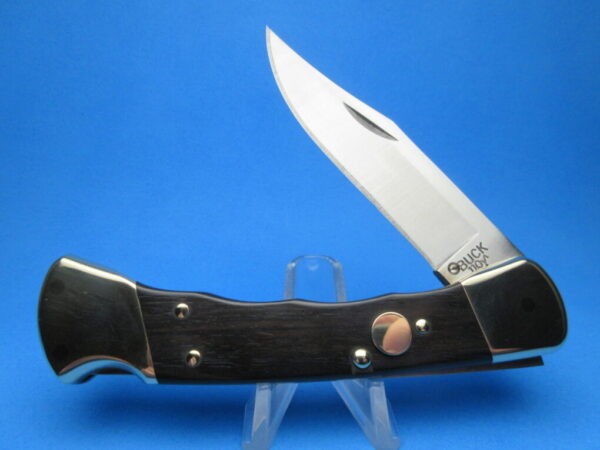 Buck 110 Automatic Conversion Knife Ebonywood W/ Finger Grooves