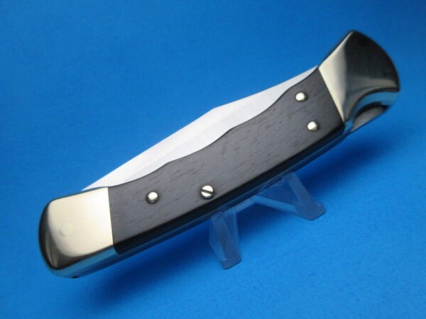 Buck 110 Automatic Conversion Knife Ebonywood W/ Finger Grooves