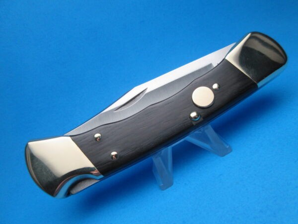 Buck 110 Automatic Conversion Knife Ebonywood W/ Finger Grooves