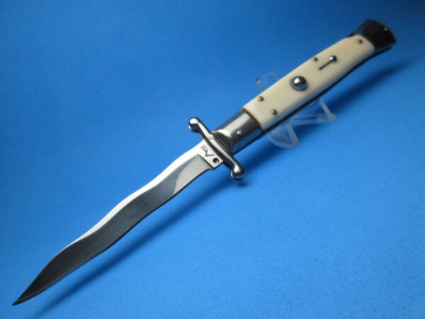 9" Imit. Ivory Italian Kriss Stiletto Clone Swinguard Switchblade