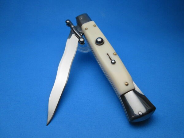 9" Imit. Ivory Italian Kriss Stiletto Clone Swinguard Switchblade