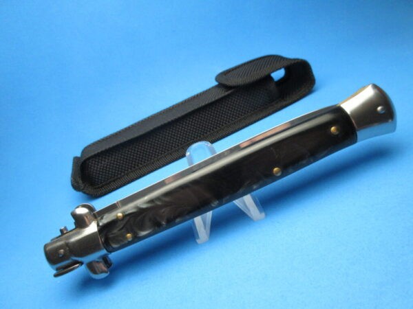 13" Black Marble Dagger Italian Stiletto Clone