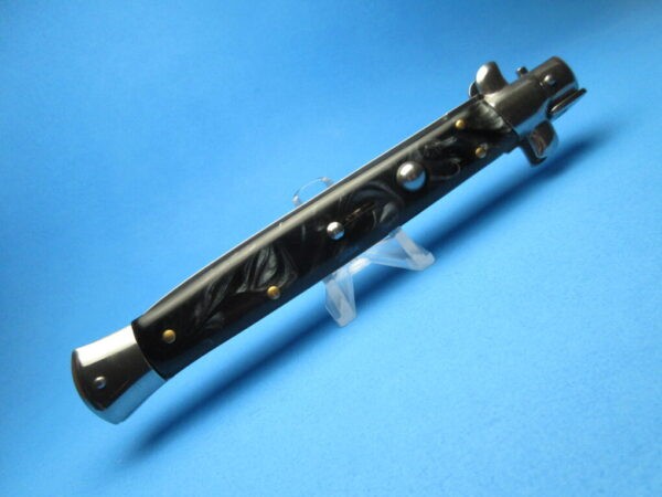 13" Black Marble Dagger Italian Stiletto Clone