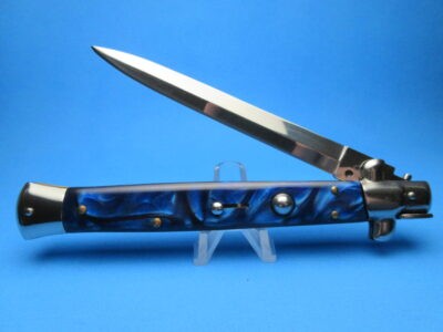 13" Blue Pearlex Dagger Italian Stiletto Clone