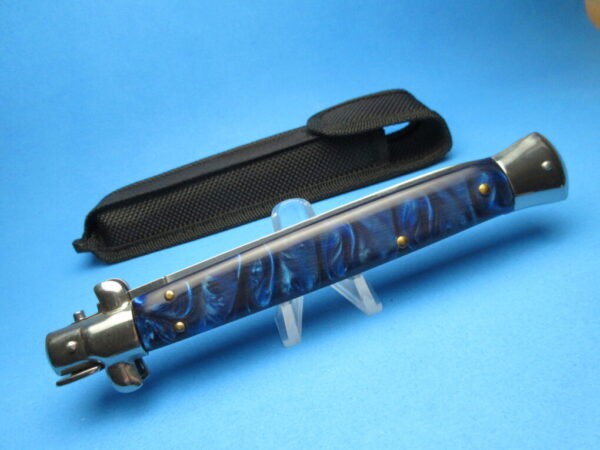 13" Blue Pearlex Dagger Italian Stiletto Clone
