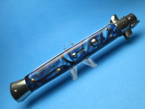 13" Blue Pearlex Dagger Italian Stiletto Clone