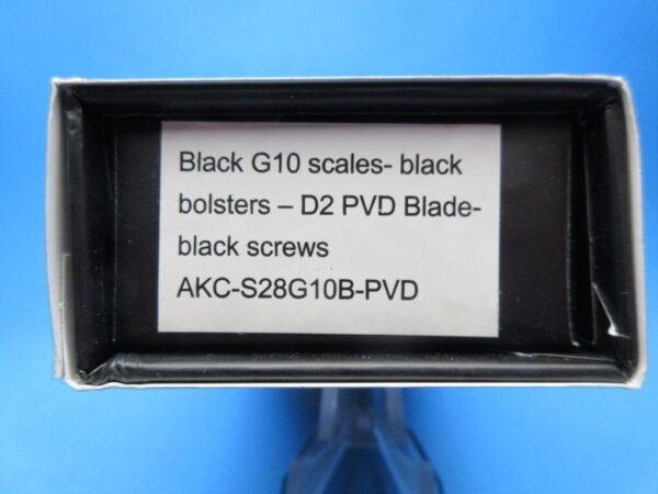 AKC Shadow Black G10 Handle Tactical