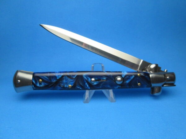 13" Blue Pearlex Dagger Italian Stiletto Clone S&D