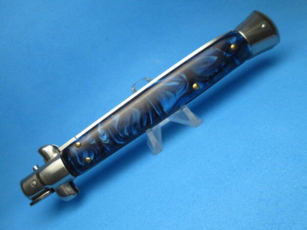 13" Blue Pearlex Dagger Italian Stiletto Clone S&D