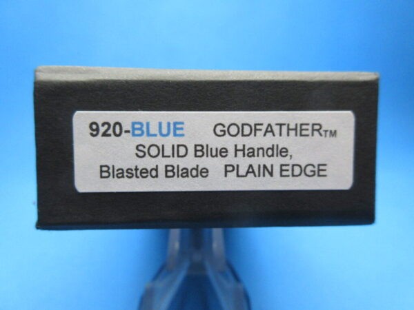PROTECH GODFATHER BLUE HANDLE PLAIN BLASTED BLADE 920