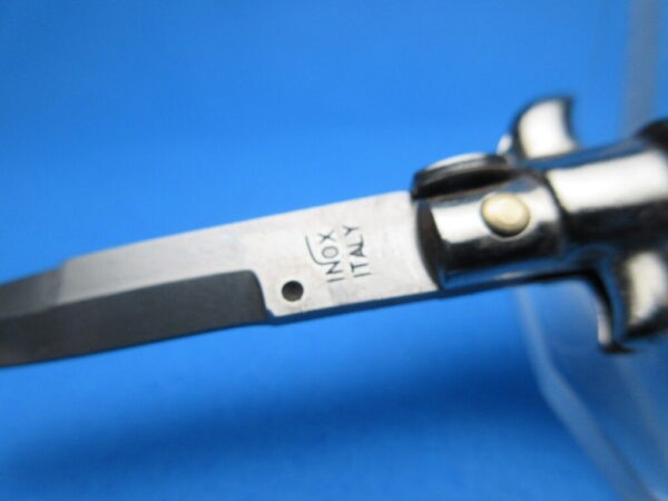 Italian Picklock Imit. Buffalo Keychain 3.9" Bayonet Switchblade