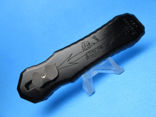 PIRANHA EXCALIBUR BLACK STONEWASHED PLAIN OTF