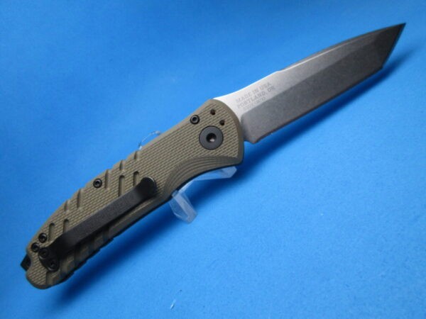 Gerber Propel Green SS Downrange Auto Tanto Point Plain-Edge Switchblade Knife