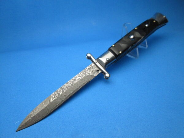 9'' AKC Black Marble Damascus Bayonet Swinguard
