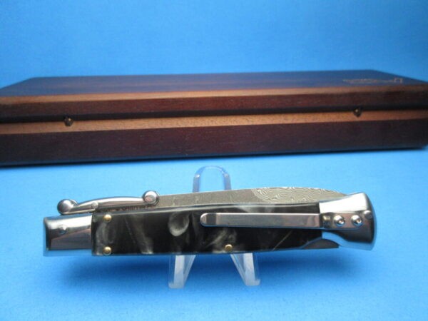 9'' AKC Black Marble Damascus Bayonet Swinguard