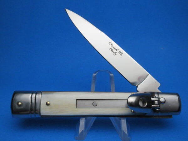 Frank Beltrame Blonde Horn Slimline Stiletto Switchblade