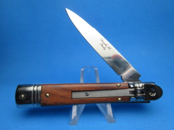 Frank Beltrame Cocobolo Wood Slimline Stiletto Switchblade