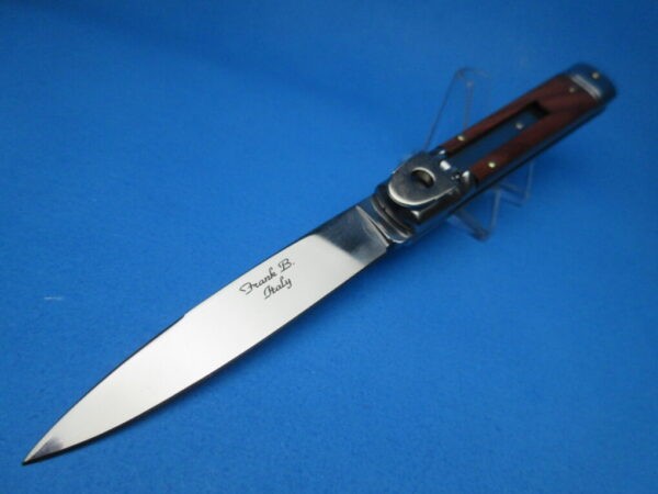 Frank Beltrame Cocobolo Wood Slimline Stiletto Switchblade