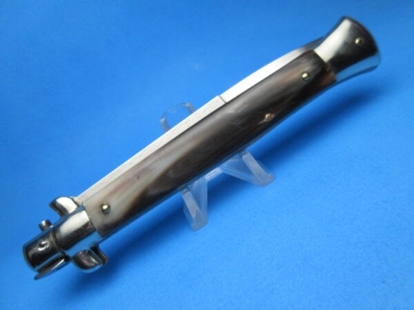 Frank Beltrame 11" French Point Horn Bayonet Picklock Switchblade