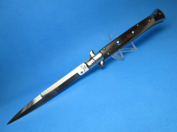 Frank Beltrame 11" French Point Horn Bayonet Picklock Switchblade