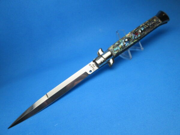 Frank Beltrame 11" Abalone Bayonet Picklock Switchblade