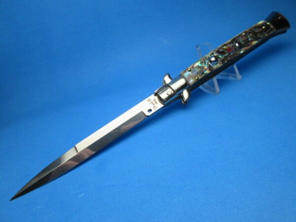 Frank Beltrame 11" Abalone Bayonet Picklock Switchblade